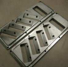 Knife holders - milled from tool steel plate.